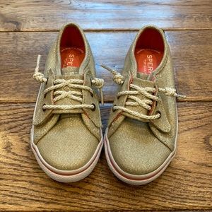 NWOT little girls Sperry Top Siders size 10